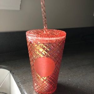 Starbucks 2021 holiday pink/rose jeweled tumbler 16oz